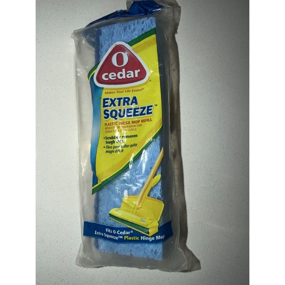 O Cedar Extra Squeeze Plastic Hinge Mop Refill NOS 4009705 Replacement Head